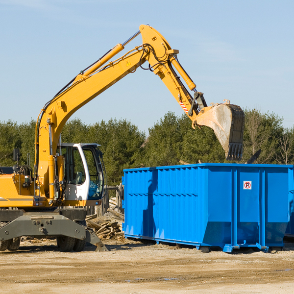 can i choose the location where the residential dumpster will be placed in Maplewood WA